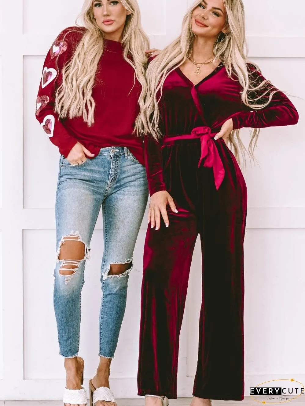 Long Jumpsuit in Velvet: Elegant and Comfortable