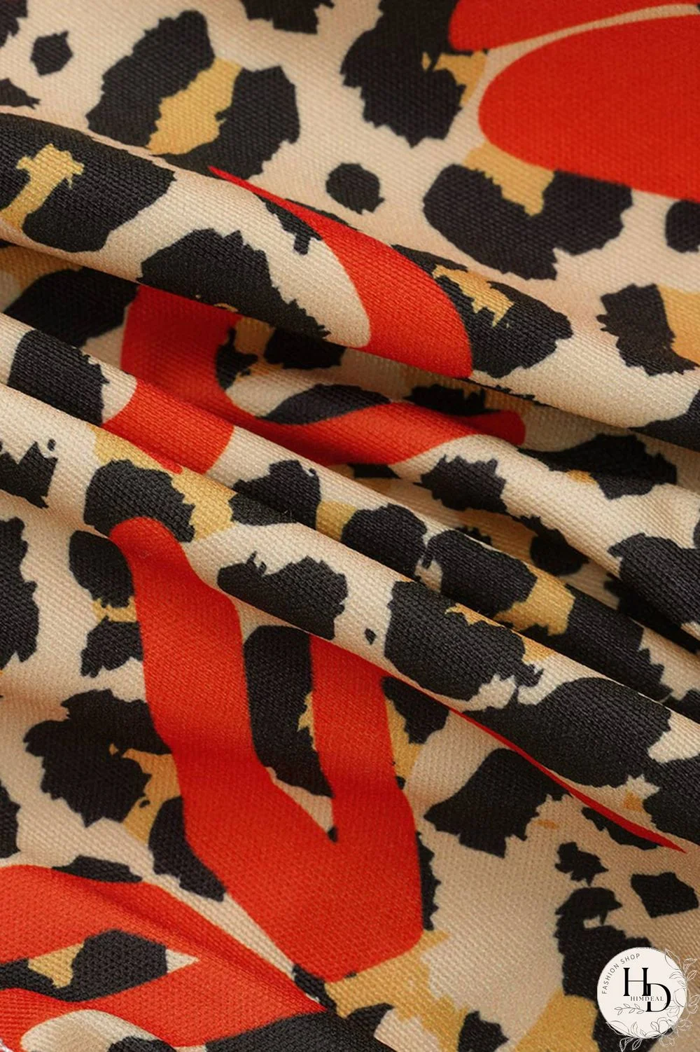 Red Fashion Sexy Printed Vest Shorts Set