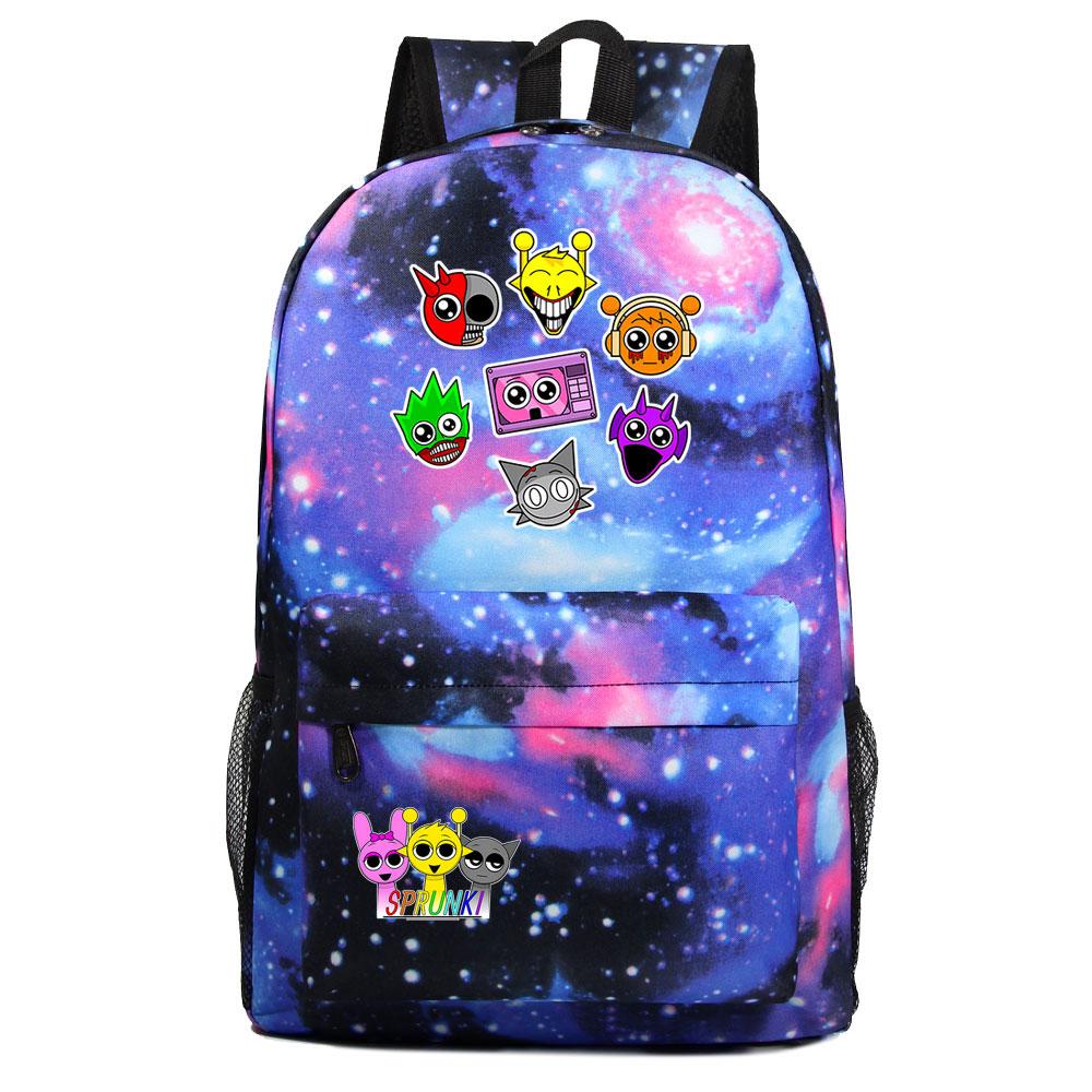 Mayoulove Sprunki Backpack Lightweight Design with Multiple Pockets for School and Outdoor Use-Mayoulove