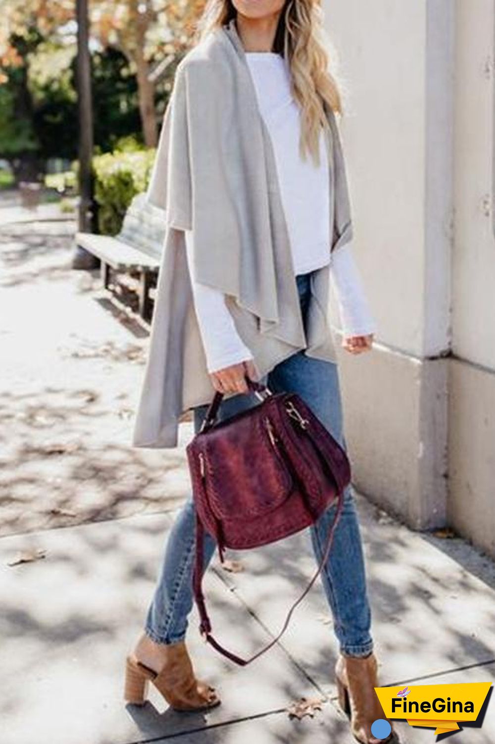 Irregular Casual Knit Cardigan Coat