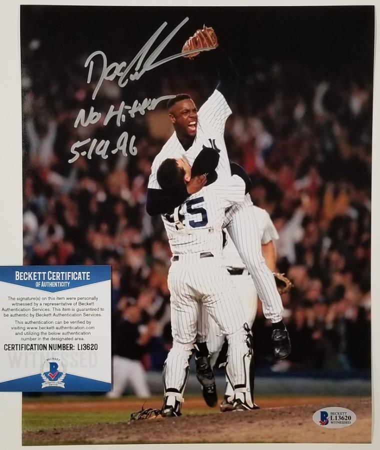 DOC GOODEN Signed 8x10 + No Hitter 5-14-96