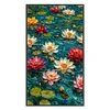 Lotus-11CT Stamped Cross Stitch 40*70cm/15.75*27.56in(Big Size)