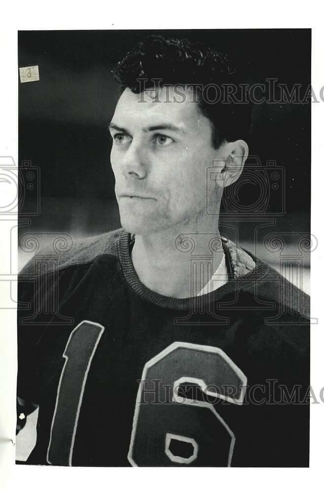 Press Photo Poster painting Springfield Indians hockey player Doug McMurdy - srs03688