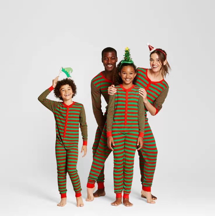 Christmas parent-child home service pajamas set-luchamp:luchamp
