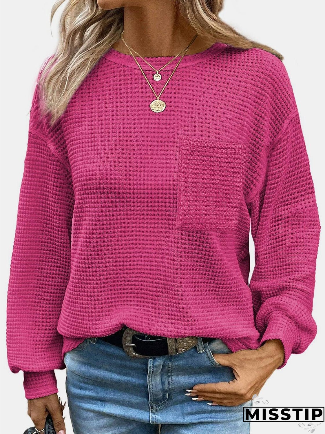 Round Neck Long Sleeve T-Shirt