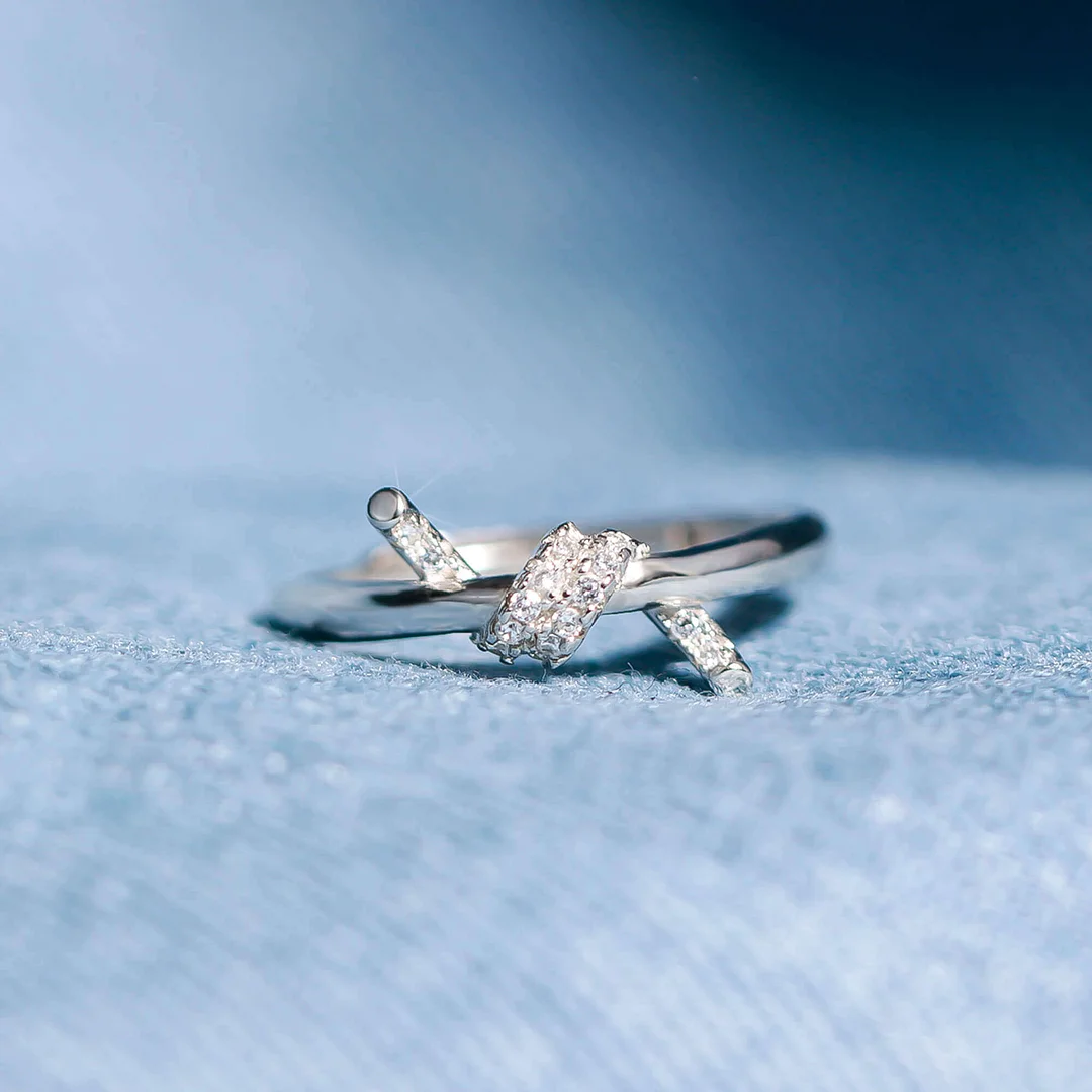 For Friend - S925 Our Friendship can Never be Untied Knot Ring
