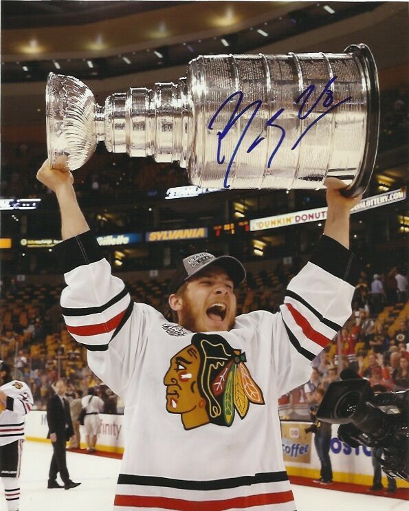 Chicago Blackhawks Ben Smith Stanley Cup Signed Autographed 8x10 Photo Poster painting COA B