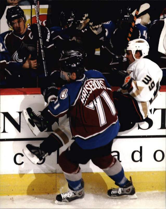 Patrice Brisebois signed NHL hockey 8x10 Photo Poster painting W/Cert Autographed A0003