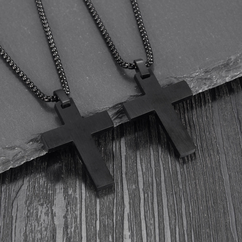 1 Piece 30*42mm 304 Stainless Steel Cross Pendant Chain Jewelry Accessories