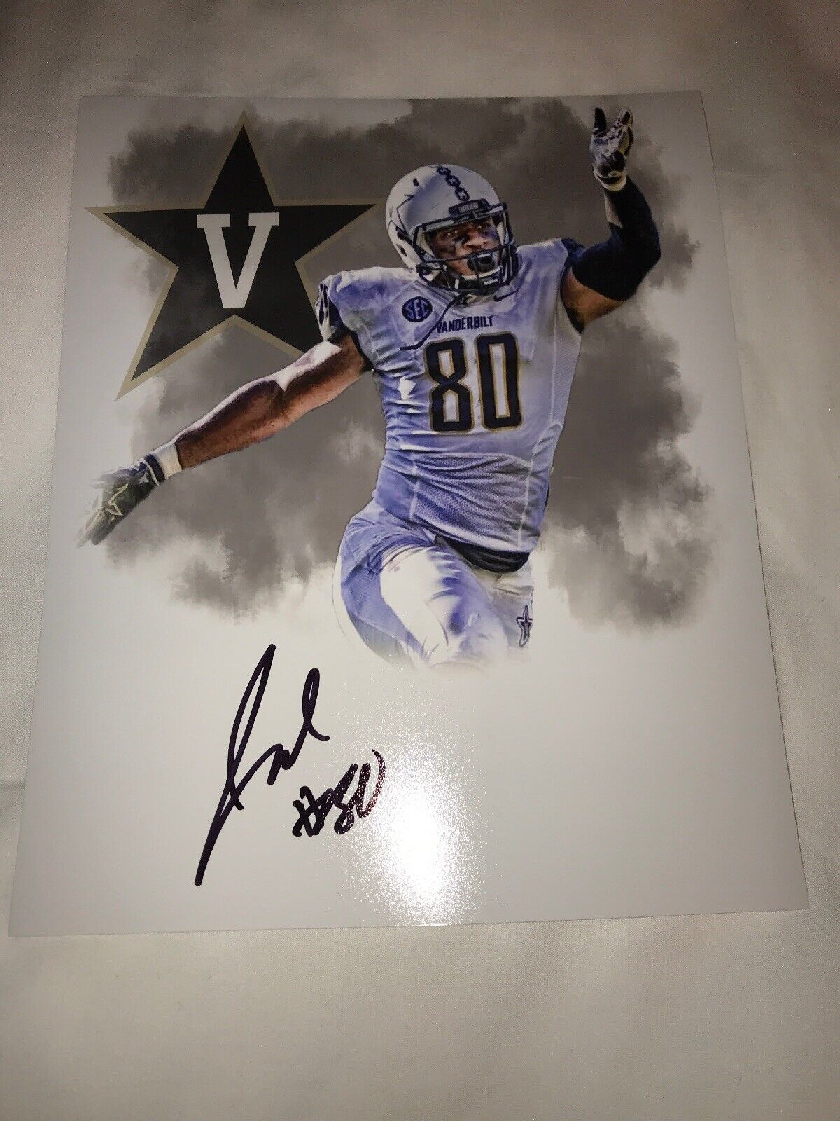 Jared Pinkney Vanderbilt Commodores signed autographed 8x10 football Photo Poster painting C