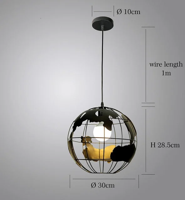 Modern Global Earth Pendant Lights suspension luminaire for Living Room Restaurant Home Lighting Fixtures pendant lamps