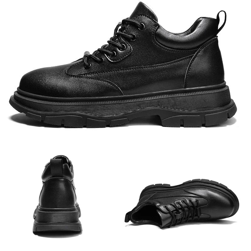 2021 New Snow Boots mens Protective and Wear-resistant Sole Man Boots Warm Comfortable shoes Winter Walking Boots Big Size 38-48