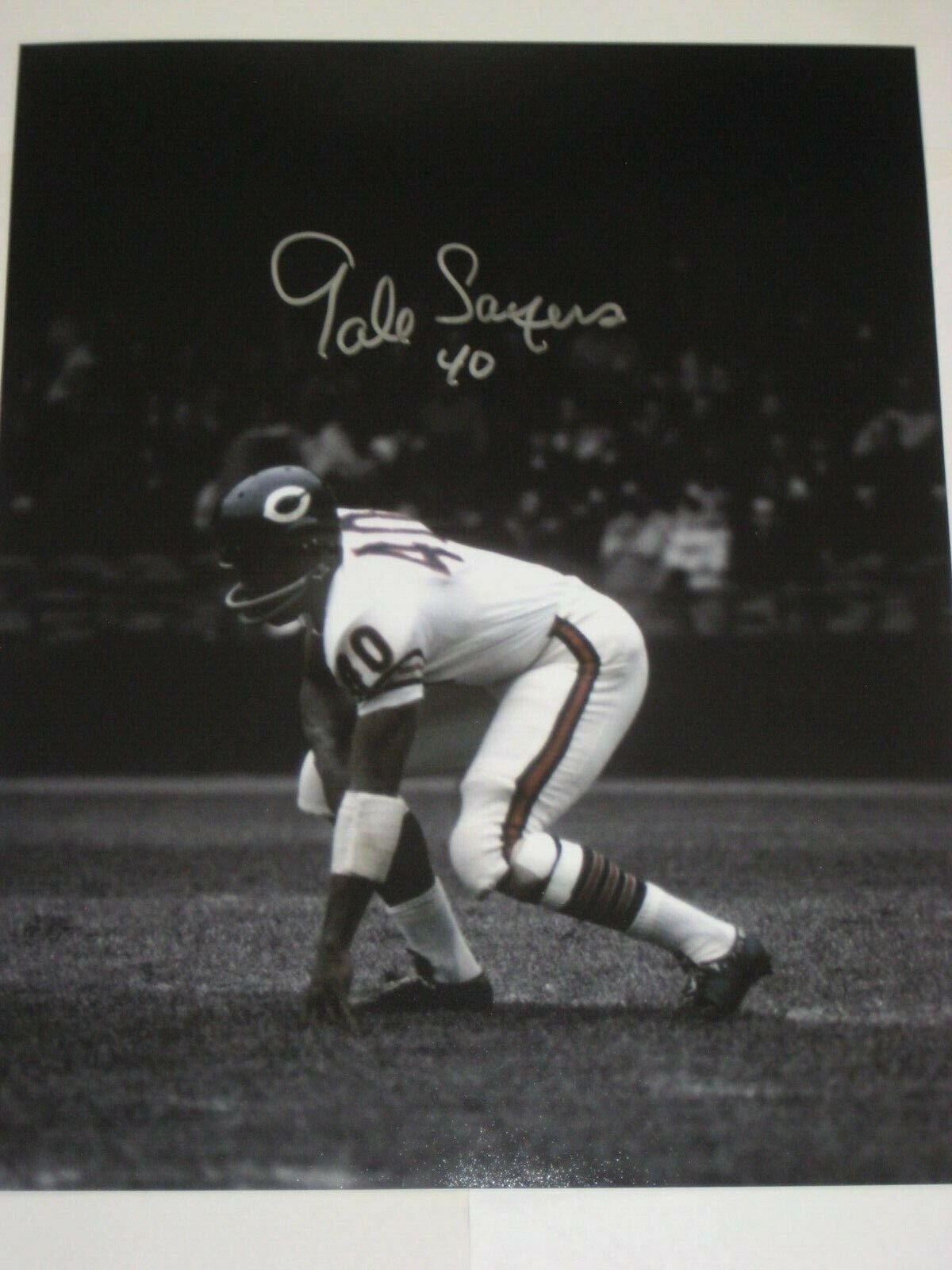 GALE SAYERS Signed Chicago BEARS 16x20 Photo Poster painting w/ Beckett COA