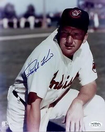 Ralph Kiner Indians Signed Jsa Cert Sticker 8x10 Photo Poster painting Autograph Authentic