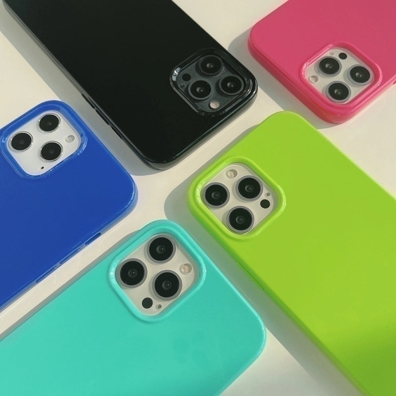 Minimalist Solid Color Tpu Phone Cases