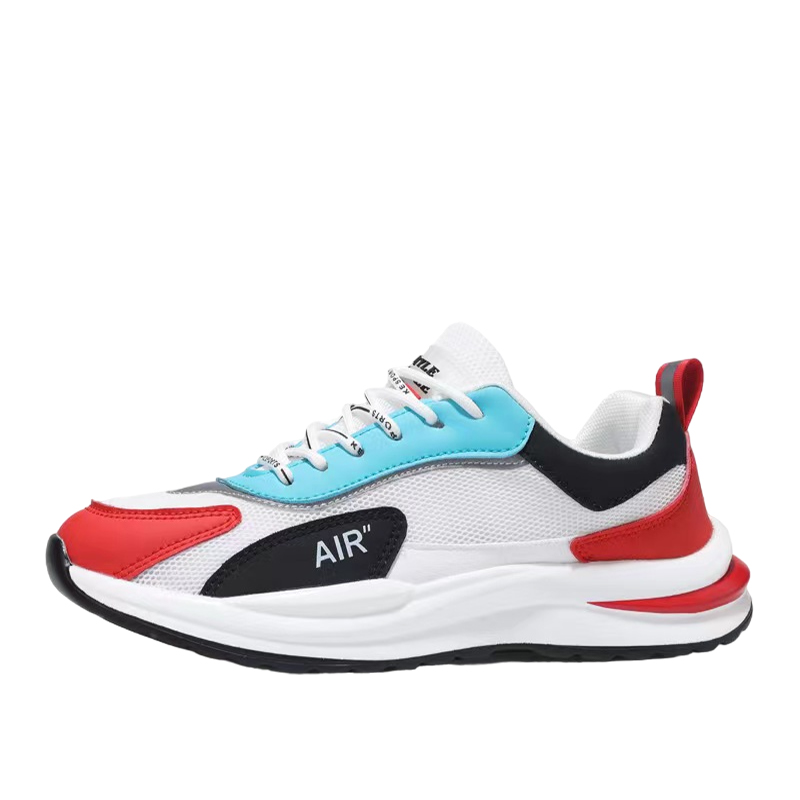 Fashion Casual Color Matching Sneaker | Cowhide Leather And Gauze Two Style Sneaker DANRRIO.COM DANRRIO
