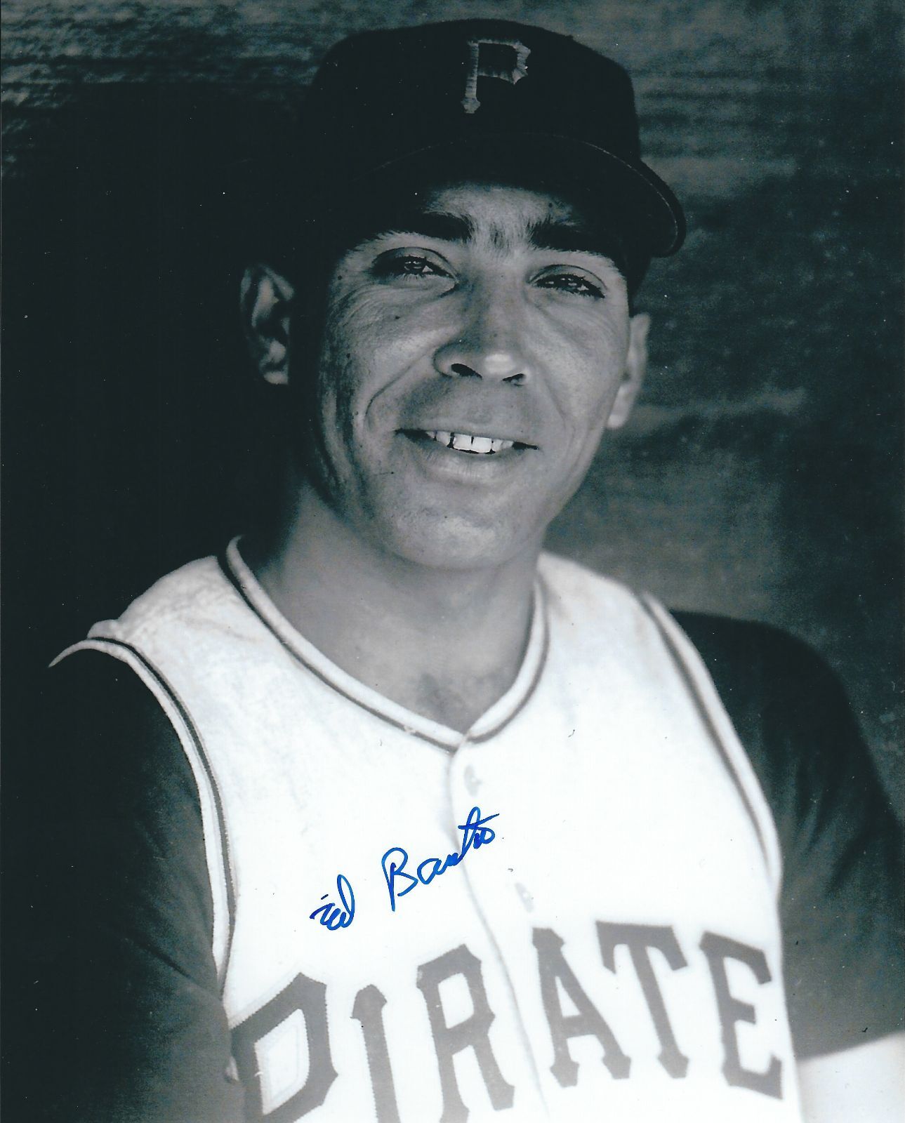 Signed 8x10 ED BAUTA Pittsburgh Pirates Autographed Photo Poster painting - COA