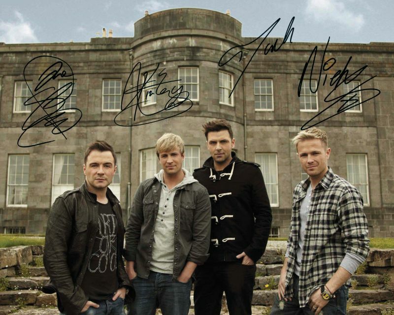 Westlife Autograph Signed Photo Poster painting Print