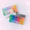 24-Color 7200pcs 2.6mm Fuse Bead Set | Acrylic Hollow Cylinder Beads, Elegant Pixel Art Beads