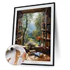 (US Only)Paint By Numbers Kit On Canvas DIY Oil Art Window Picture Home Art Decor40x50cm