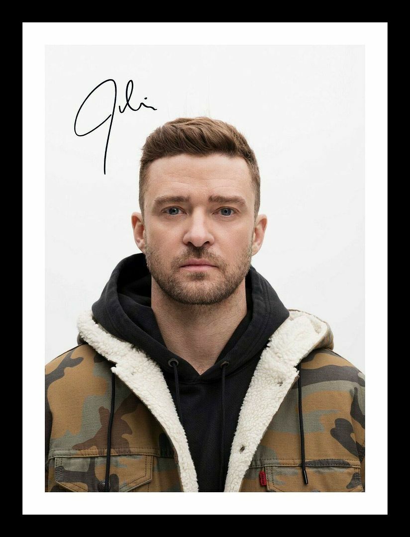 Justin Timberlake Autograph Signed & Framed Photo Poster painting 6