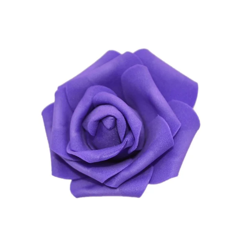 20pcs/lot Handmade 6cm Artificial Foam Roses PE Foam Rose Flower Head DIY For Wedding Home Festival Decorative Flowers scrapbook