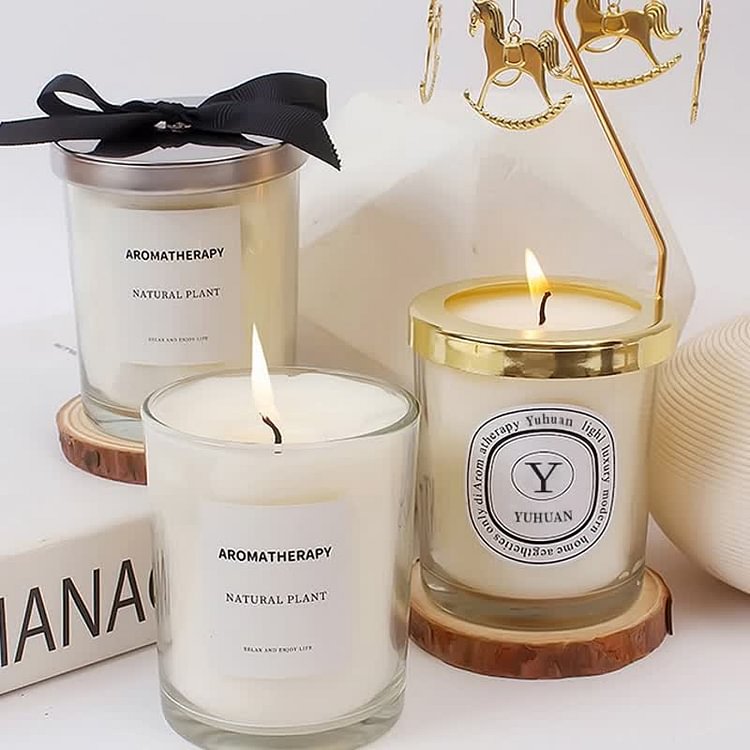 Romantic Real Flower Aromatherapy Candle