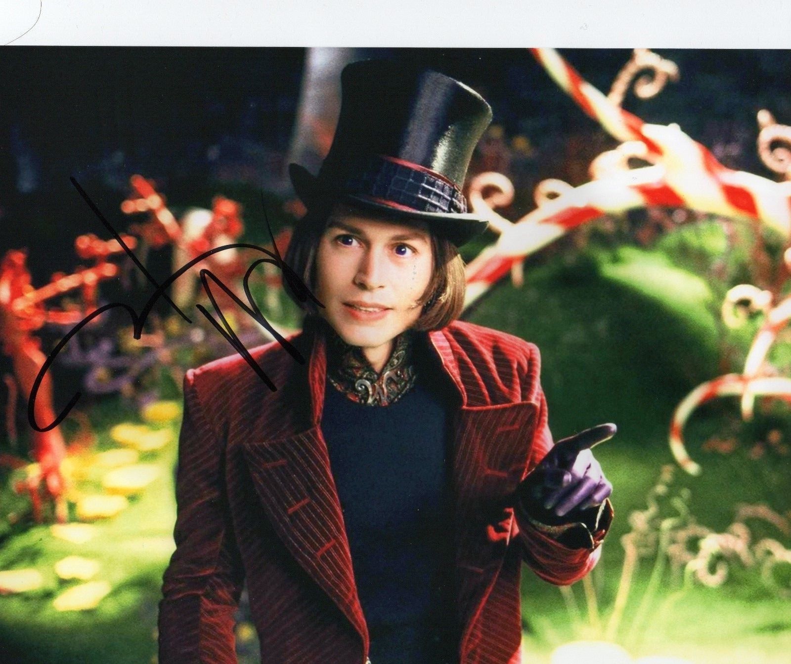 JOHNNY DEPP - WILLY WONKA AUTOGRAPHED SIGNED A4 PP POSTER Photo Poster painting PRINT 1