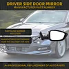 Dasbecan Right Passenger Side Door Mirror Compatible with Honda Accord LX Sport 1.5T 2018-2022 Power | Non-Heated | Paint to Match Repalces# HO1321328 76208-TVA-A02 (3Pins-Black)