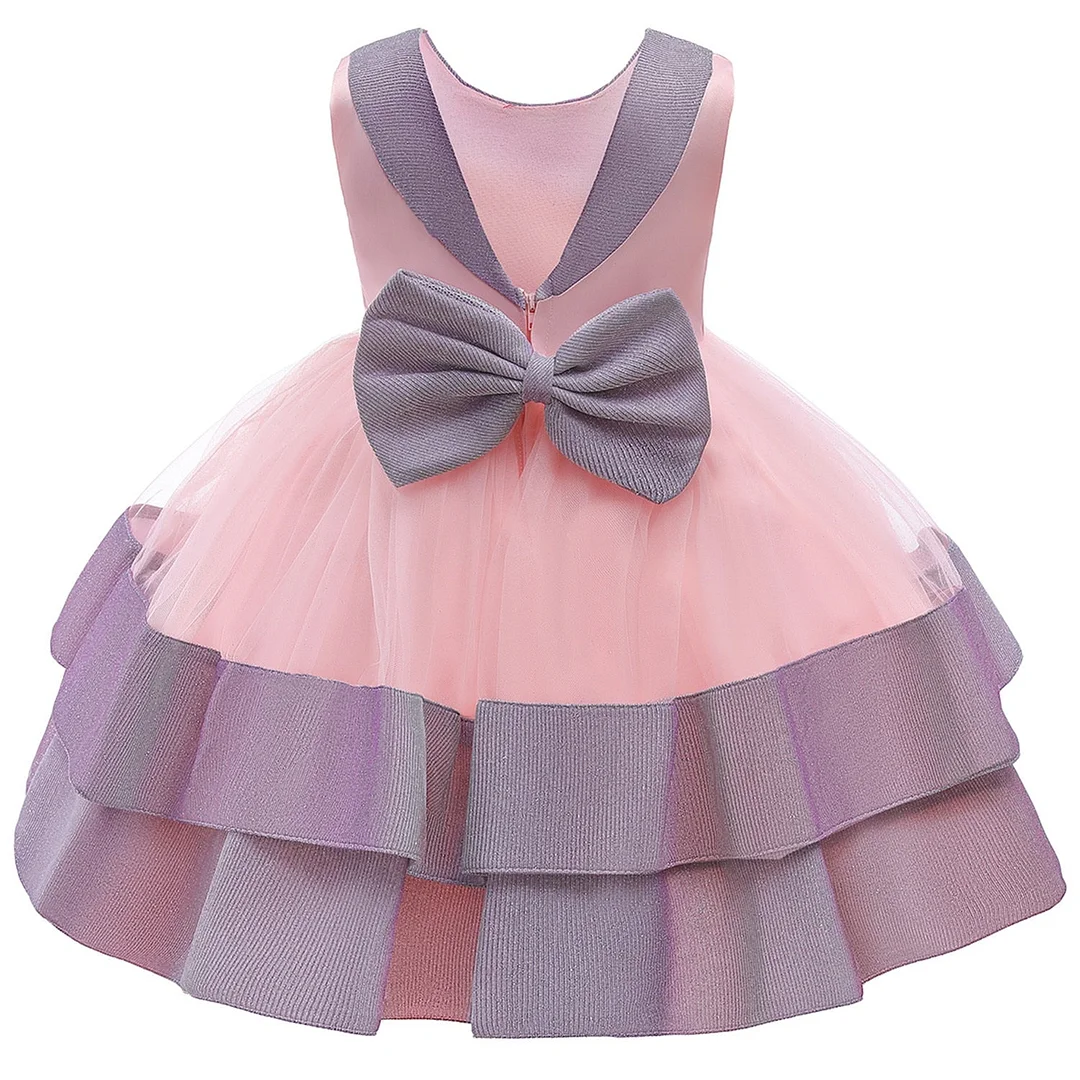 Toddler Girl Tutu Sequin Bow Dress Princess Dresses For Baby First 1st Year Birthday Dress Infant Party Pageant Christeng Gown