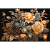 (Big Size)Metallic Rose - 11CT Stamped Cross Stitch - 60*40cm - Flower