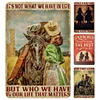 4PCS Cowboy And Cowgirl - Vintage Metal Signs Set - 20*30cm - Western