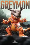 Greymon - Digimon Resin Statue - An-Studios