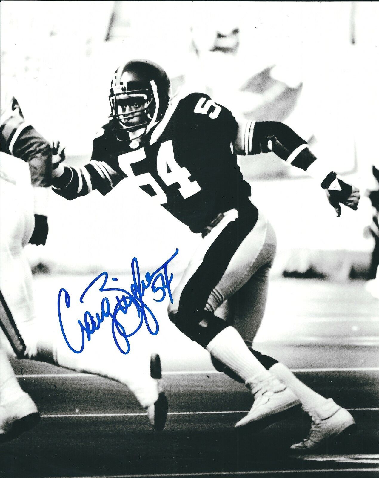 Autographed CRAIG BINGHAM Pittsburgh Steelers 8x10 Photo Poster painting w/COA