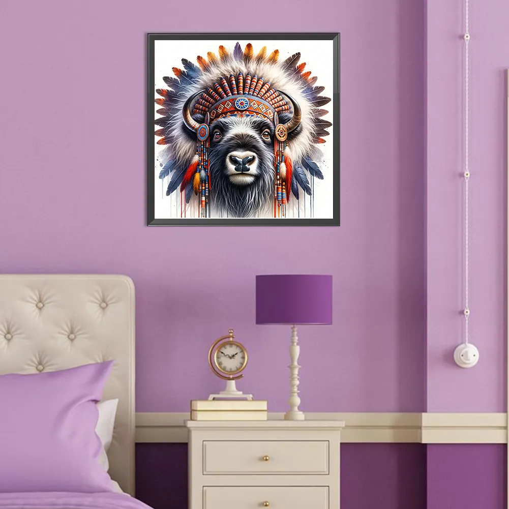 Diamond Painting - Full Square Drill - Indian Yak(Canvas|35*35cm)