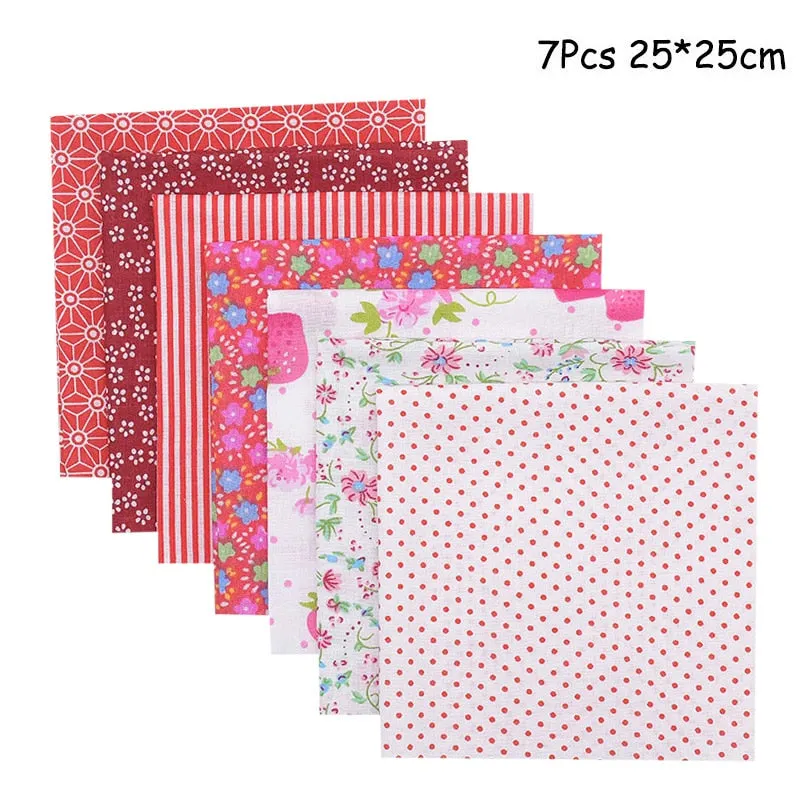 25x25cm and 25x20cm Printed Cotton Fabric Cloth Sewing Quilting Fabrics for Patchwork Needlework DIY Handmade Accessories