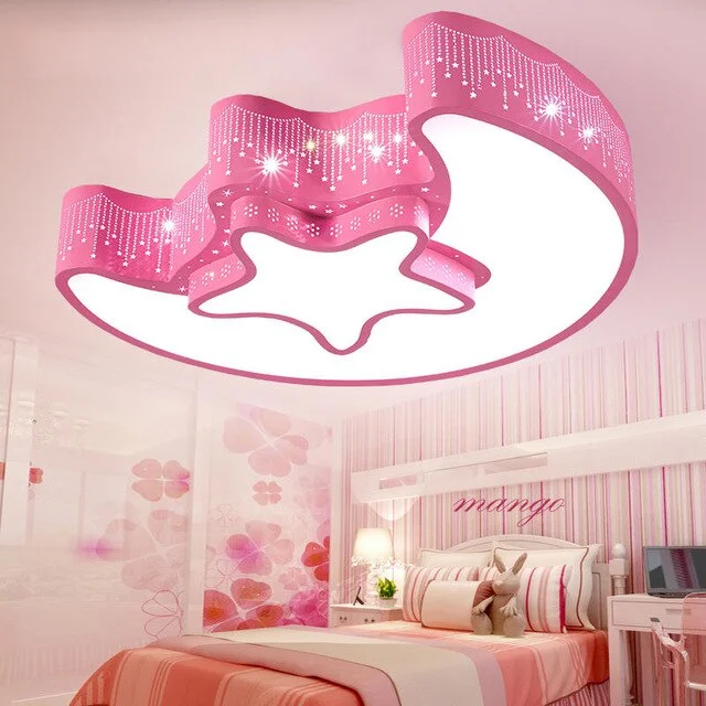 Modern Ceiling Light With Remote Control And Bluetooth Speaker For Kids Room Light