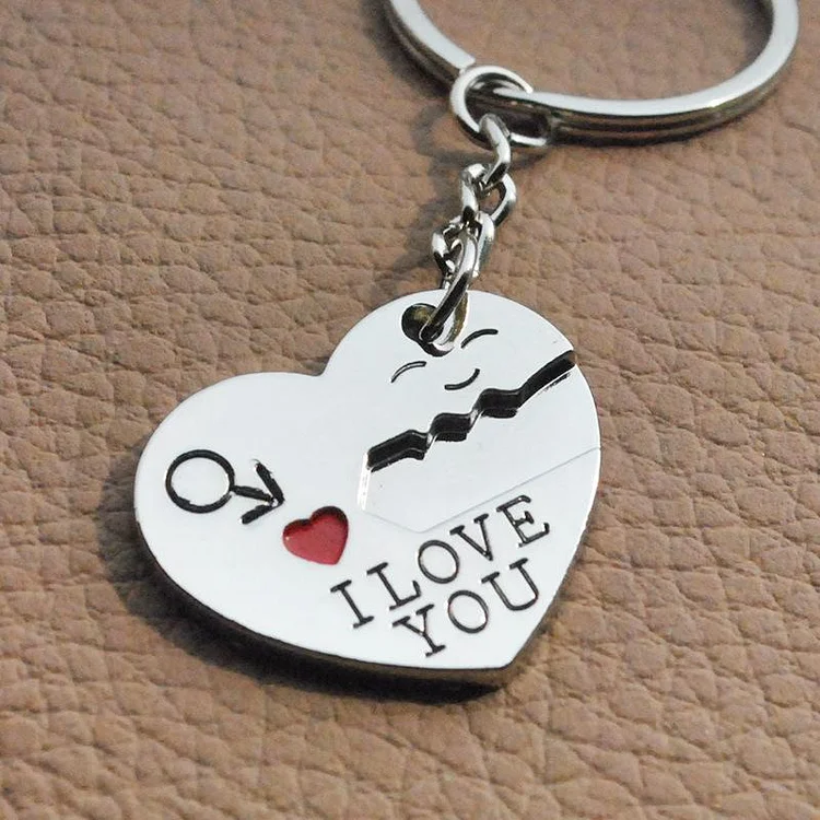The Key to My Heart Couple Key Chains