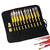 Painting Brushes Canvas Storage Bag Canvas Large Capacity 22 Slots Oil Painting Pen Bag for Oil Brushes Watercolor for Artist
