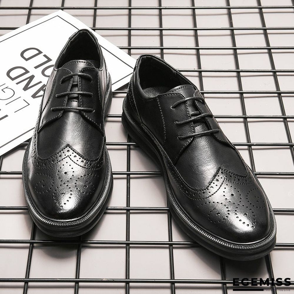 New Business Oxford Shoes Real Leather Breathable Men's Shoes | EGEMISS