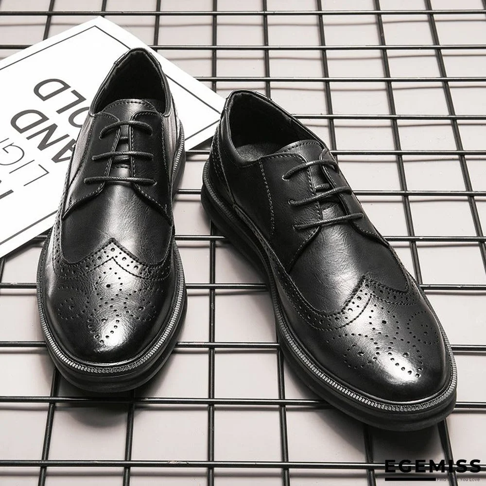 New Business Oxford Shoes Real Leather Breathable Men's Shoes | EGEMISS