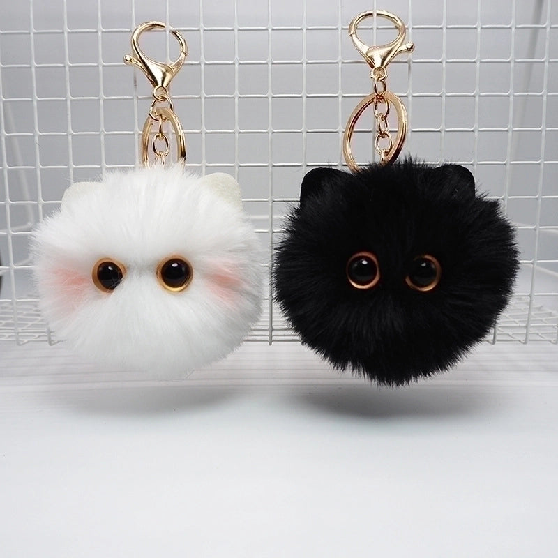 Modern Style Cat Plush Bag Pendant Keychain