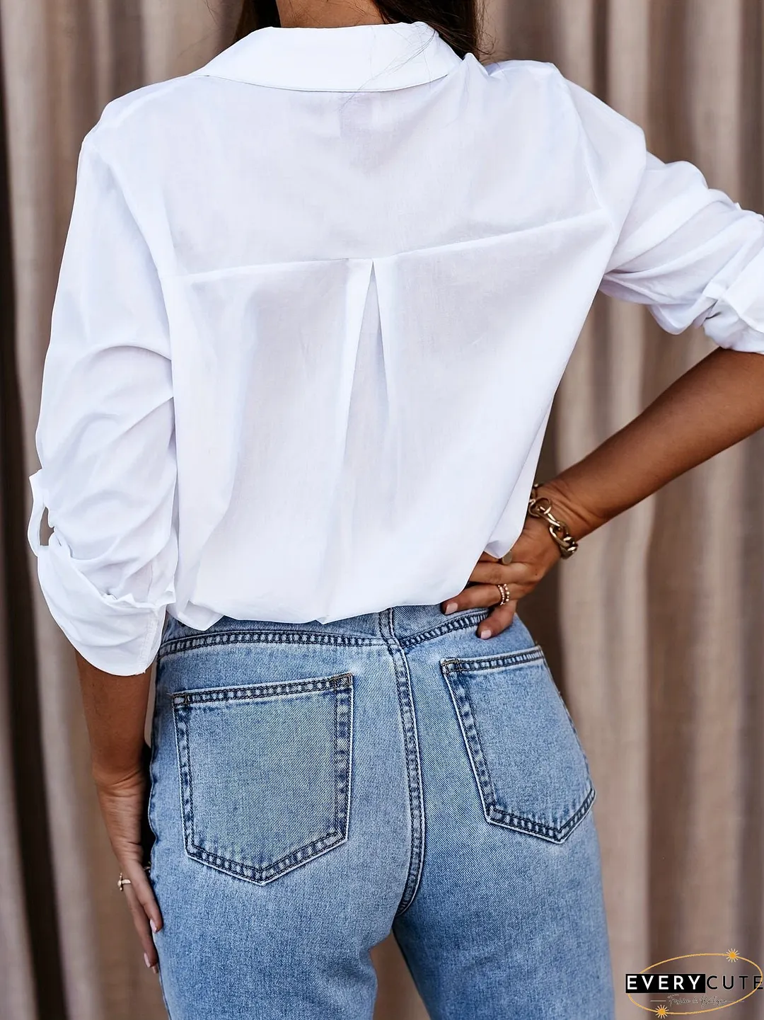 Plus Size Lightweight Button-Down