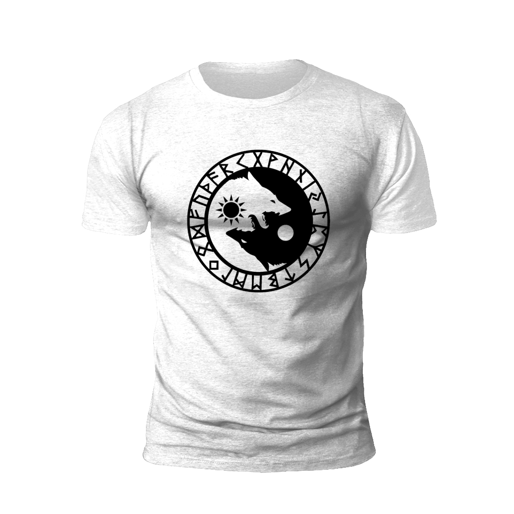 Mystical Wolf: 'Lunar Howl' - Pagan Symbolism T-Shirt