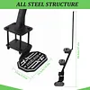 [US Local Warehouse] Boat Trailer Steps with Handrails Anti-Slip Boat Trailer Ladder Yacht Staircase Marine Trailer Step Capacity 450 lbs for Boats Dock & Launching