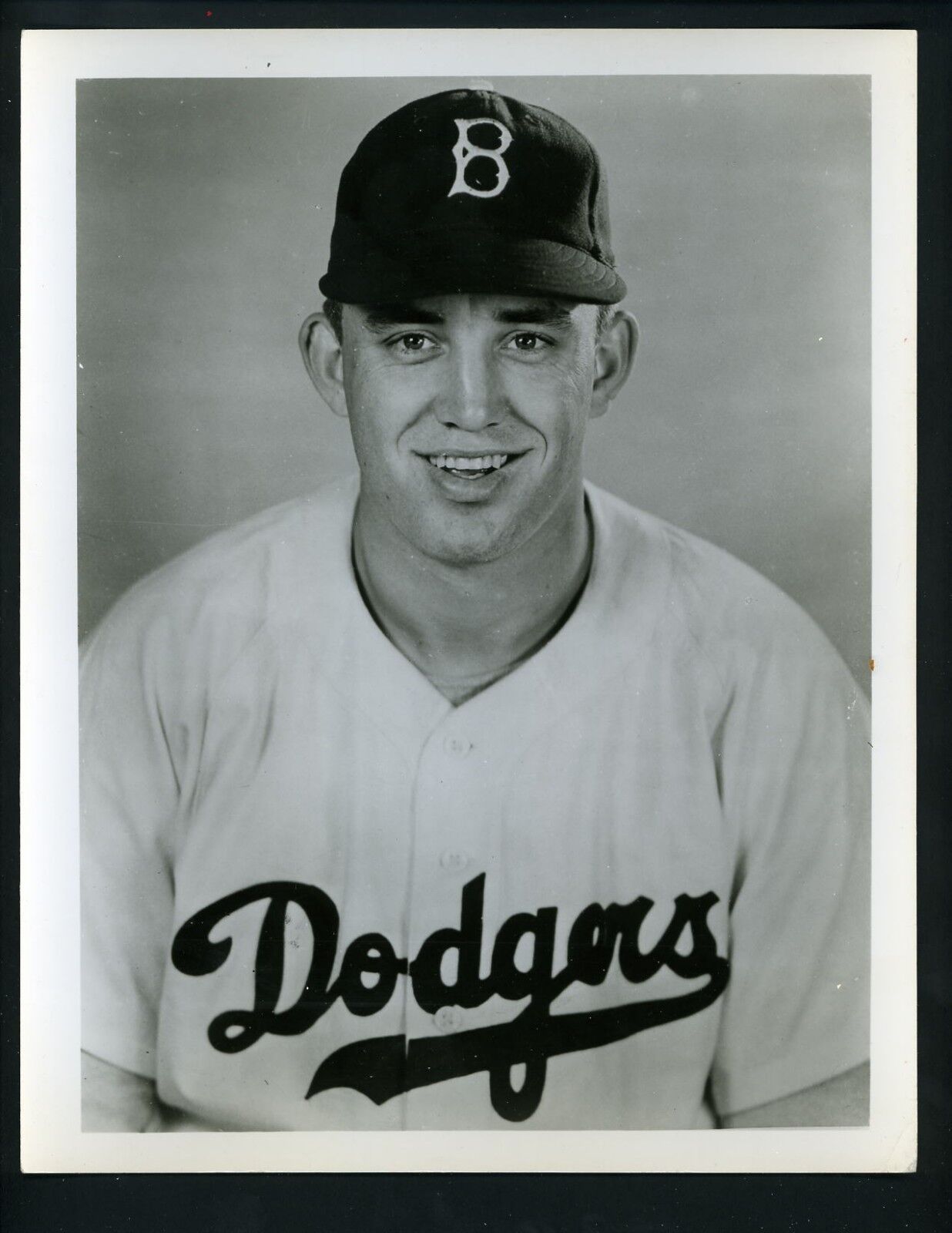 Chris Van Cuyk Brooklyn Dodgers Team Issued circa 1950 8 x 10 Press Wire Photo Poster painting