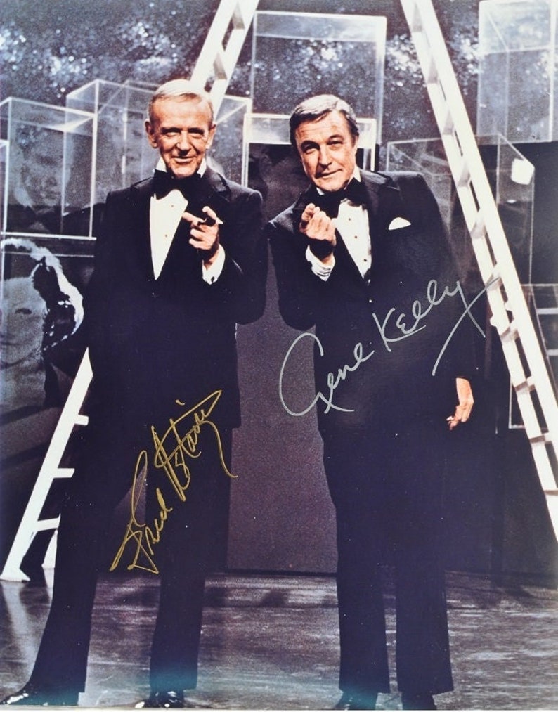 FRED ASTAIRE & Gene Kelly Signed Photo Poster painting Together X2 wCOA