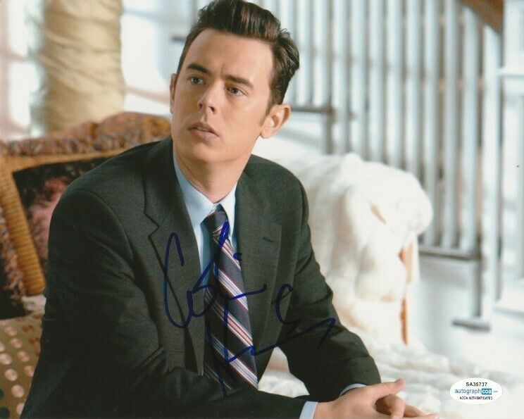 COLIN HANKS SIGNED 8x10 Photo Poster painting! ROSWELL FARGO DEXTER ACOA COA