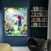 【Limited Stock Sale】Girl Watering The Flowers-11CT Stamped Cross Stitch 50*60cm/19.69*23.62in(Big Size) tapestrymarket