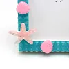 Starfish DIY Building Block Photo Frame Kit,Creative Handmade Assembled Photo Frame Handmade Craft Gift Home Tabletop Display Decor